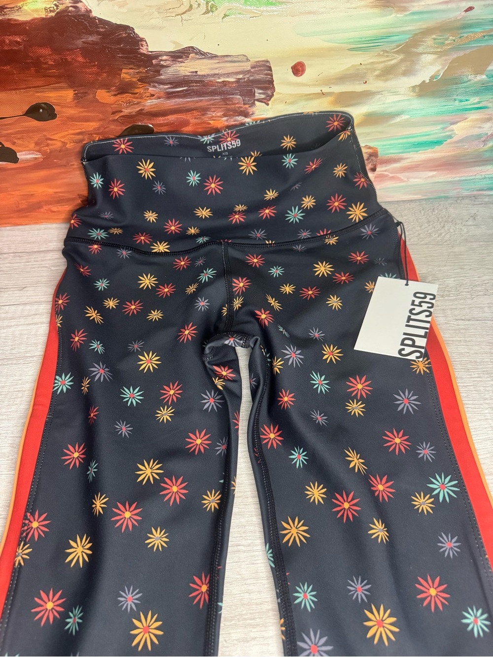 NWT Splits59 Sydney High Waist Daisy Print Leggings XS